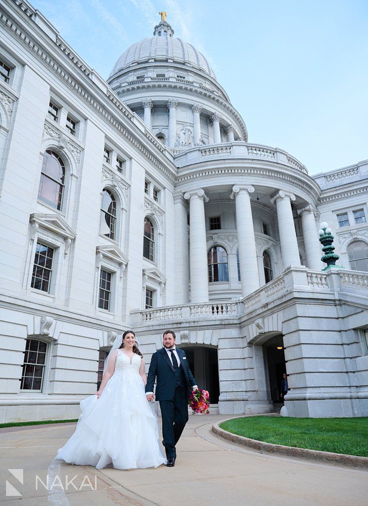 Madison state capital wedding photos summer
