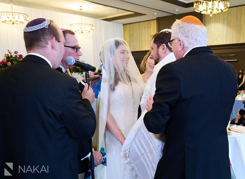 Madison the Edgewater wedding photos ceremony jewish