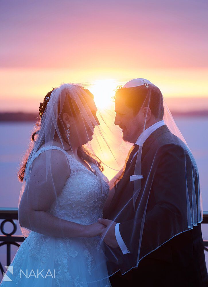Madison the Edgewater wedding photos sunset
