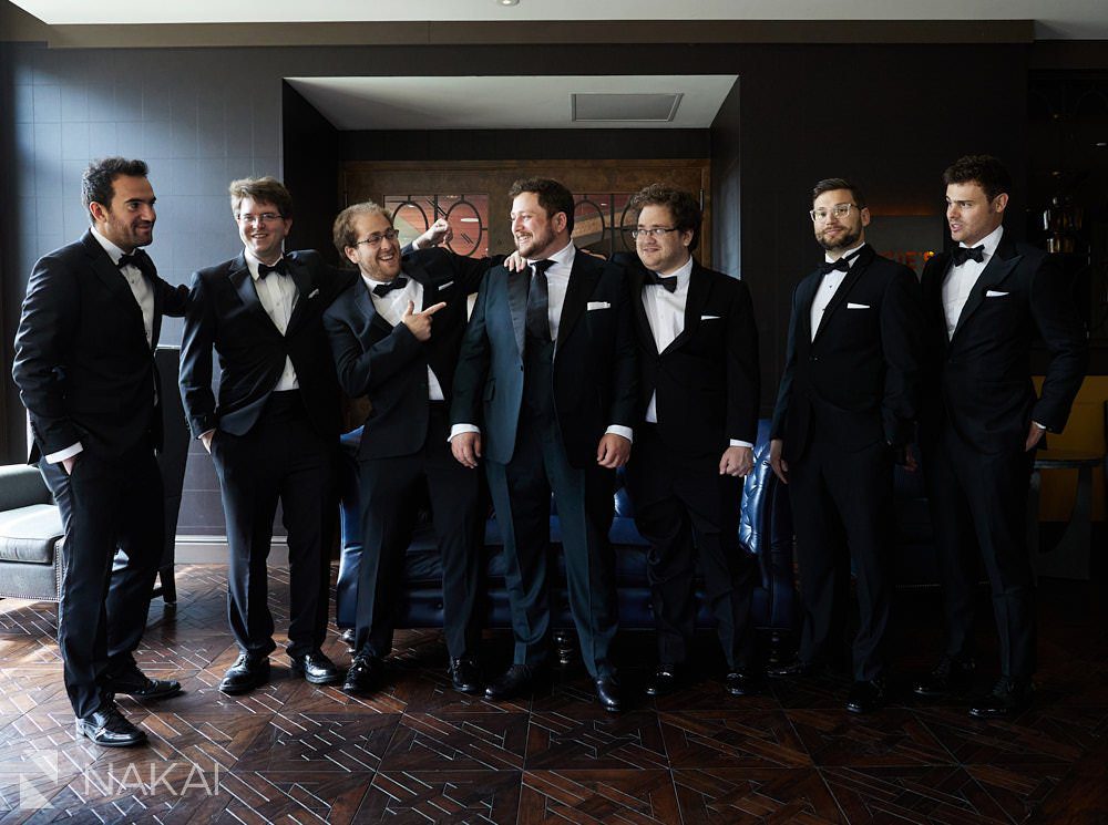 the Edgewater Madison wedding photos groomsmen