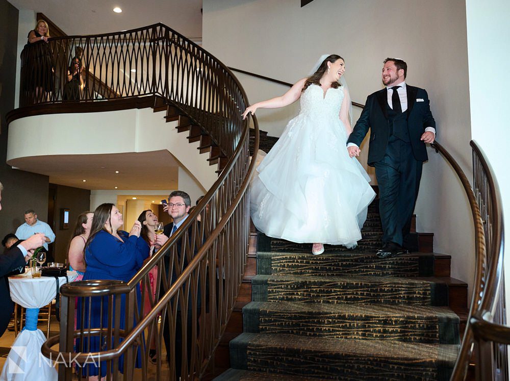 the Edgewater Madison wedding photos staircase