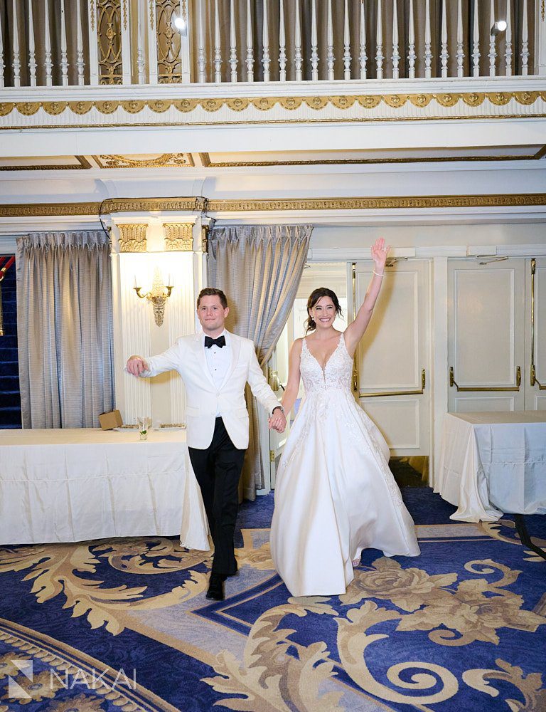 chicago drake wedding photos entrance grand ballroom