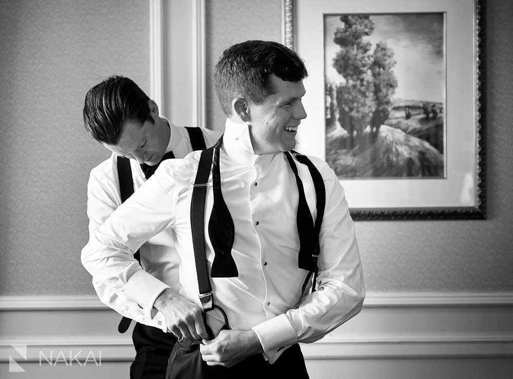 chicago drake wedding photos groom