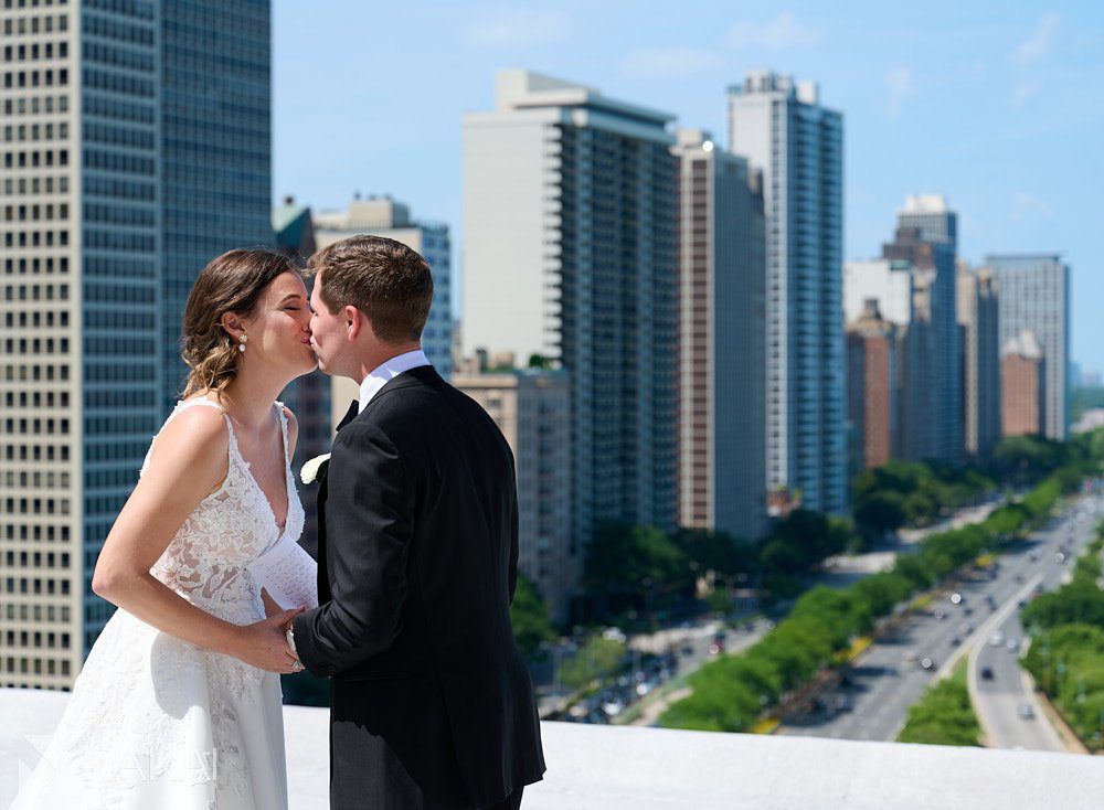 the drake wedding photos rooftop first look