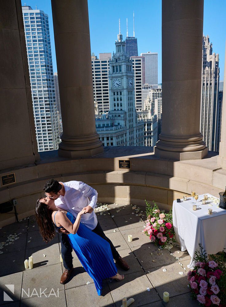 best chicago proposal location photos LondonHouse cupola fun