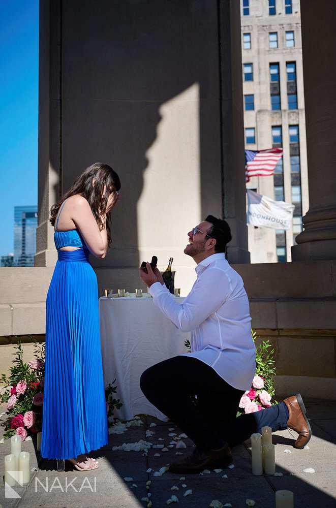 best chicago proposal location photos LondonHouse cupola fun