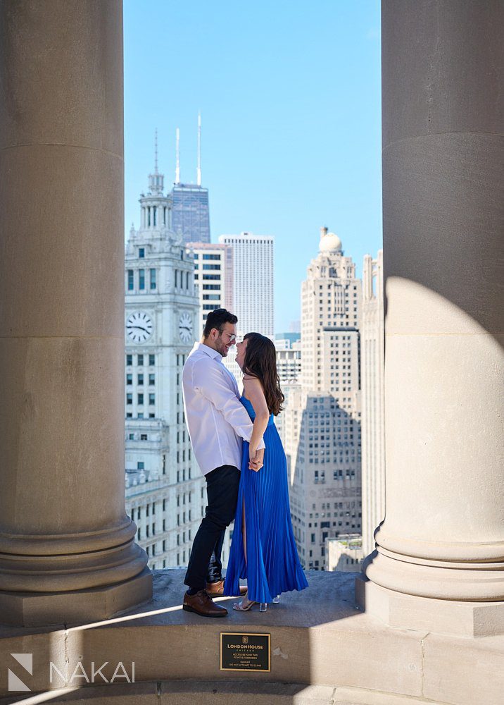 best chicago proposal location photos LondonHouse cupola love