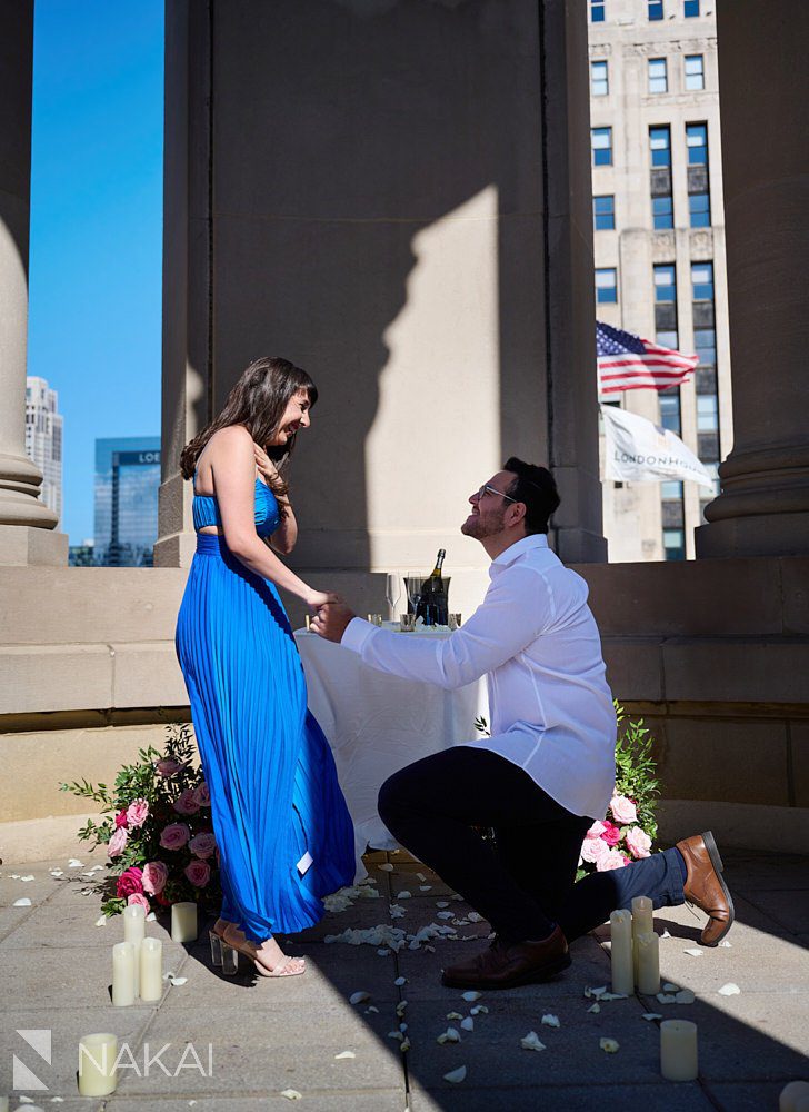 best chicago proposal location photos londonhouse cupola