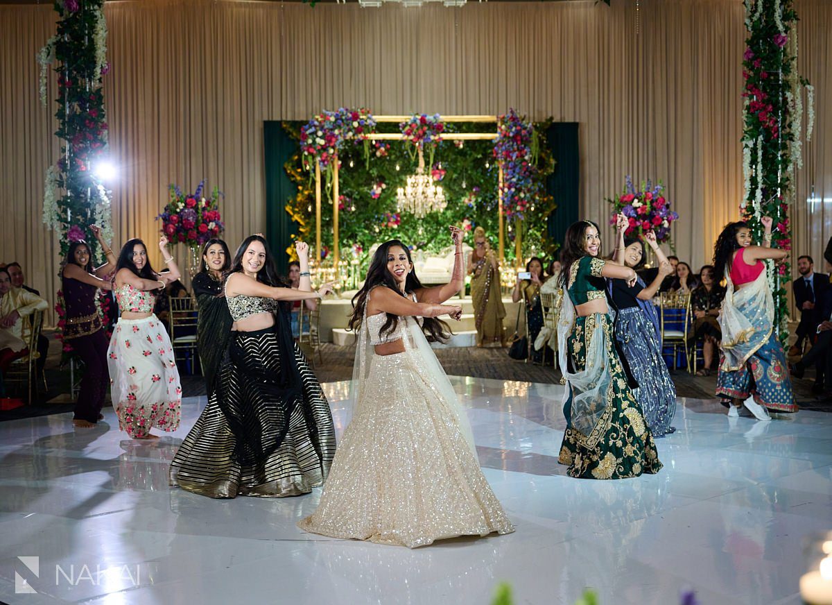 chicago Indian wedding photos reception Bollywood performance