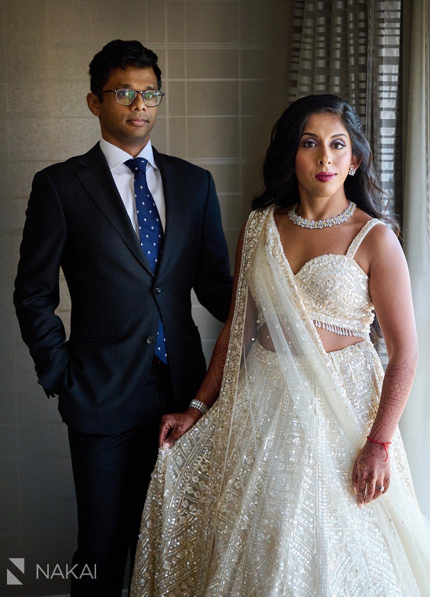 chicago Indian wedding photos reception bride groom