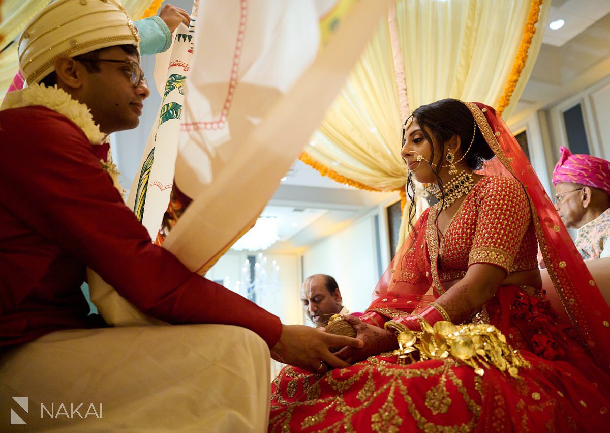 chicago Indian wedding photos ceremony hands