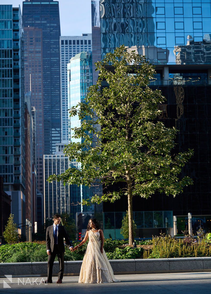 chicago Indian wedding photos outdoors