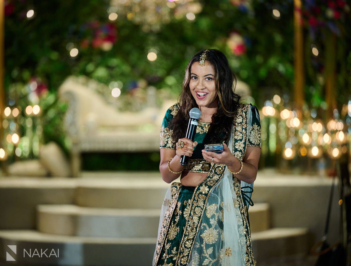 chicago Indian wedding photos reception toasts