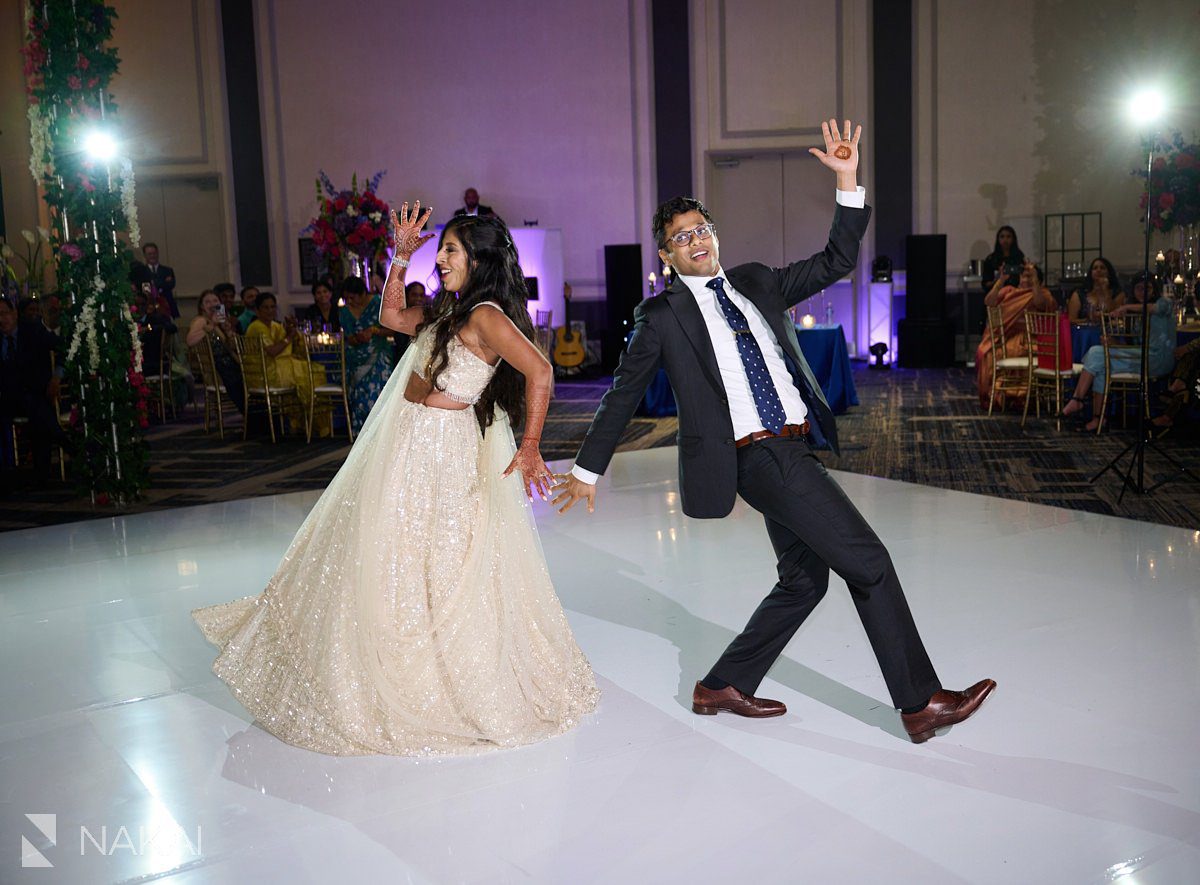 chicago Indian wedding photos first dance
