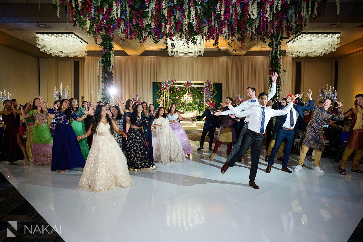 chicago Indian wedding photos reception performance friends
