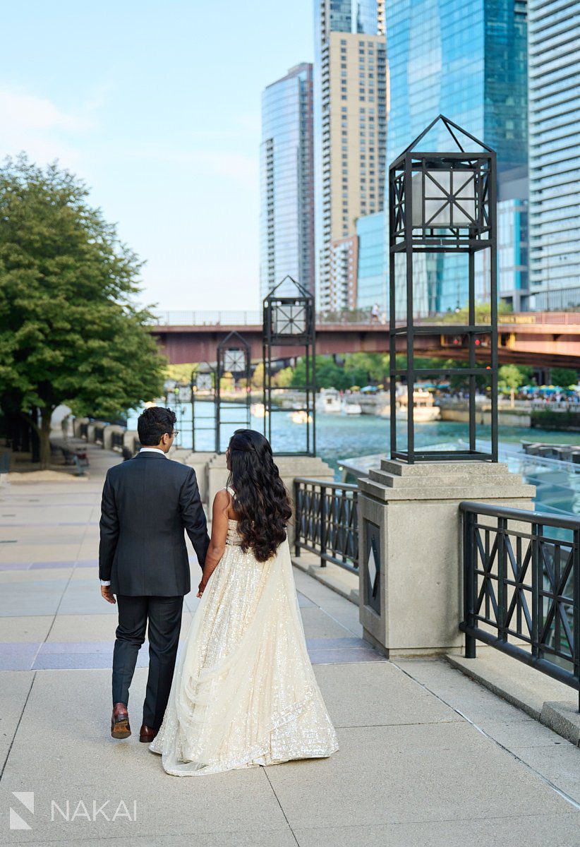 chicago Indian wedding photos riverwalk