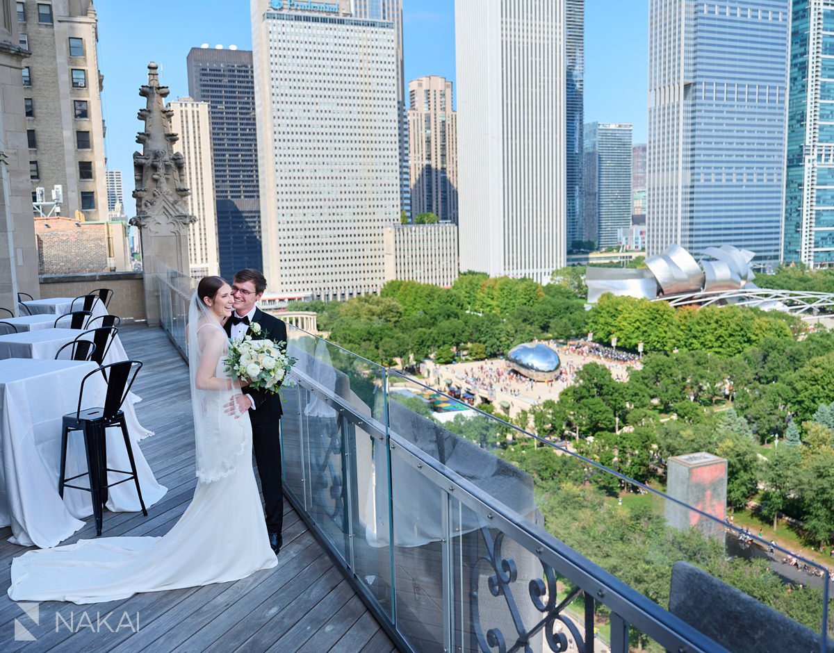 university club of chicago wedding photography rooftop
