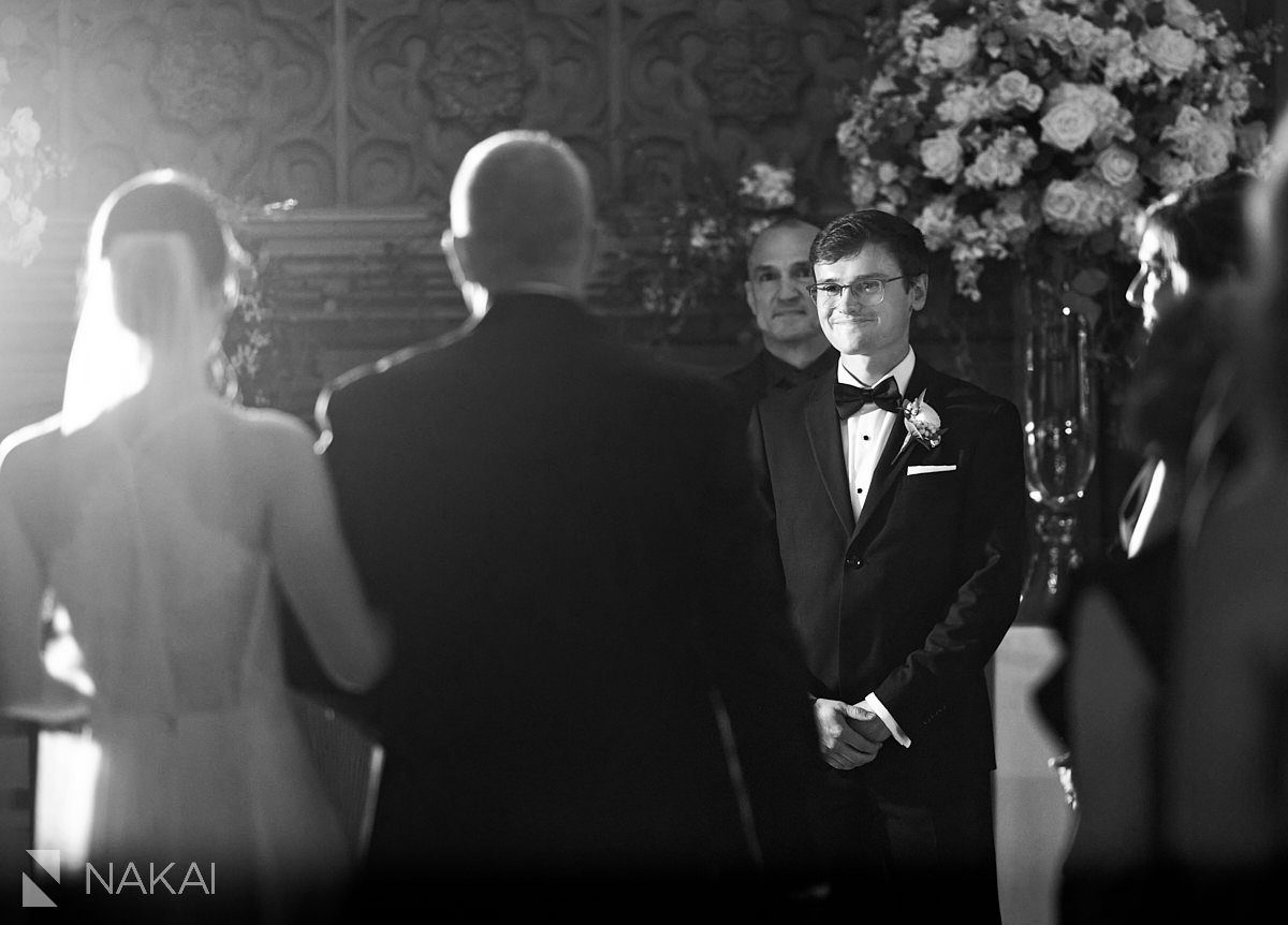 university club of chicago wedding photography ceremony