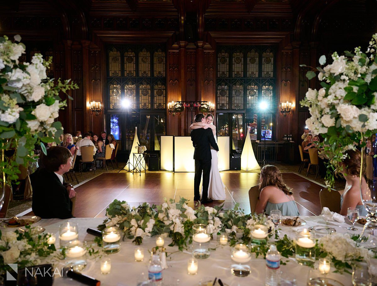 university club of chicago wedding photos reception first dance