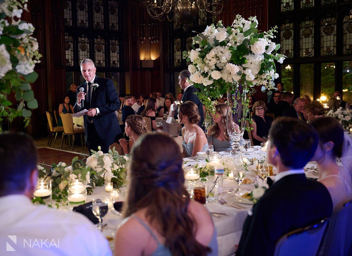 university club of chicago wedding photos reception toasts