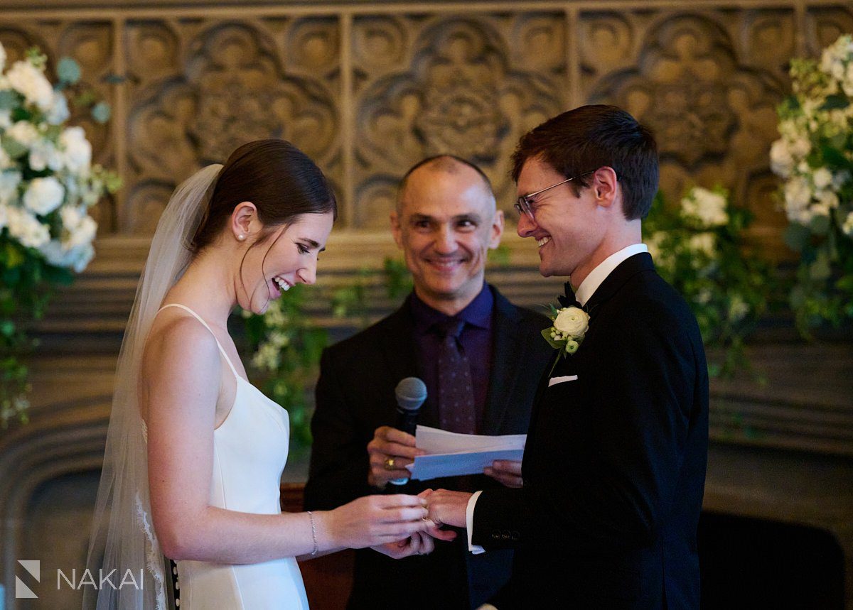 university club of chicago wedding photos ceremony