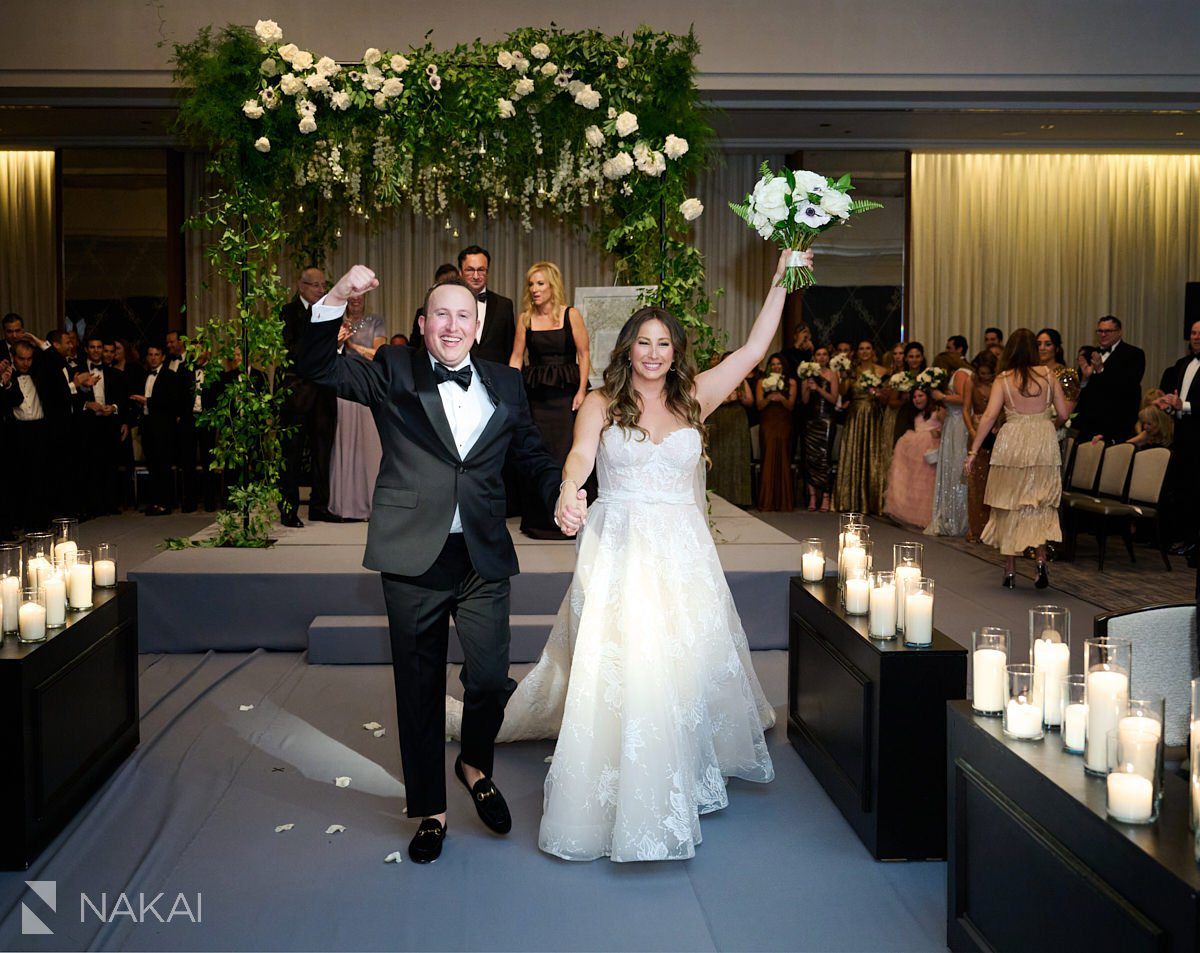 chicago ritz carlton wedding photos ceremony ballroom