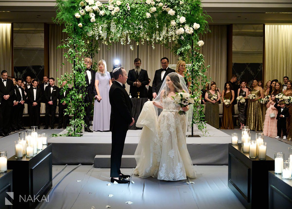 chicago ritz carlton wedding photos ceremony jewish