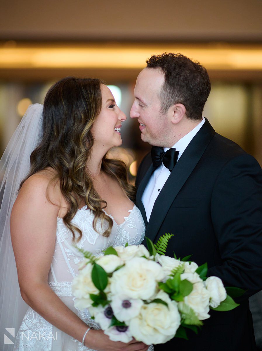chicago ritz carlton wedding photos remodeled lobby bride groom