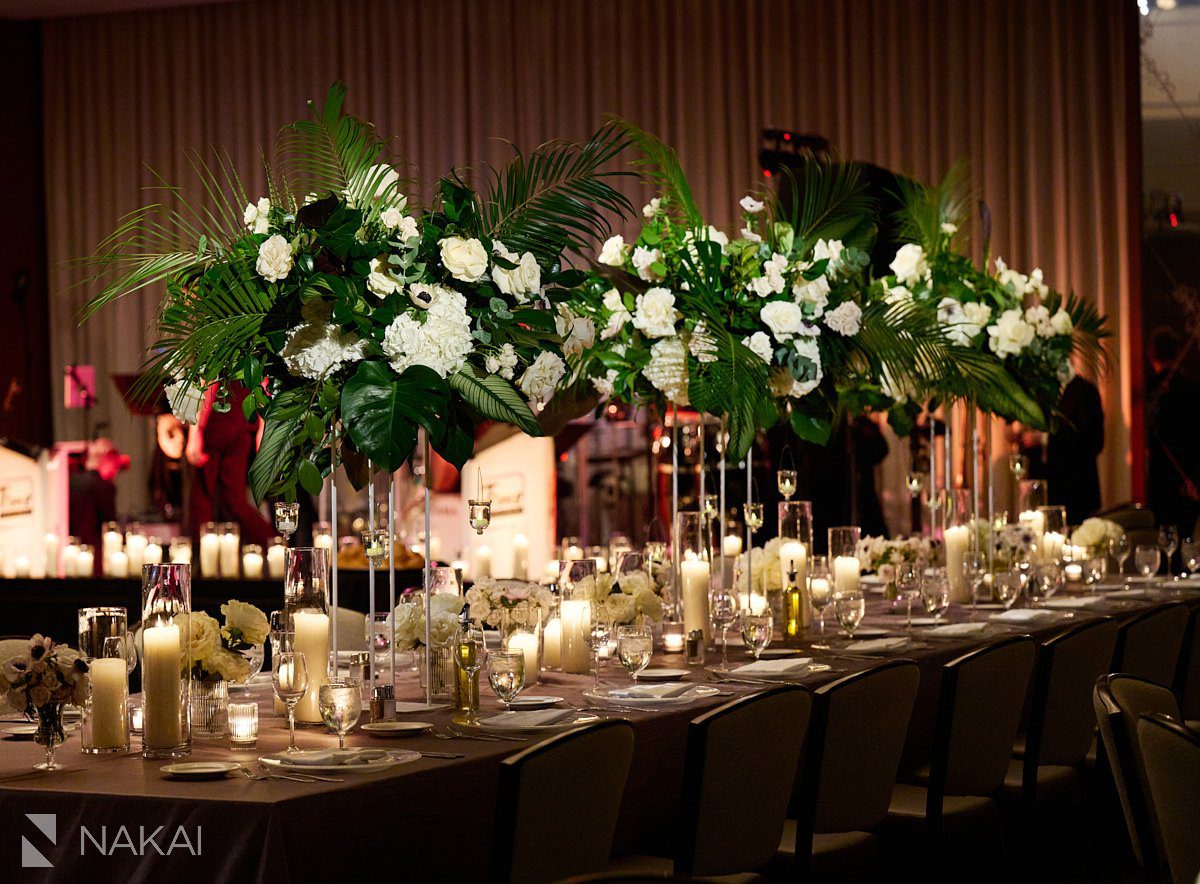 chicago ritz carlton wedding photos reception ballroom details