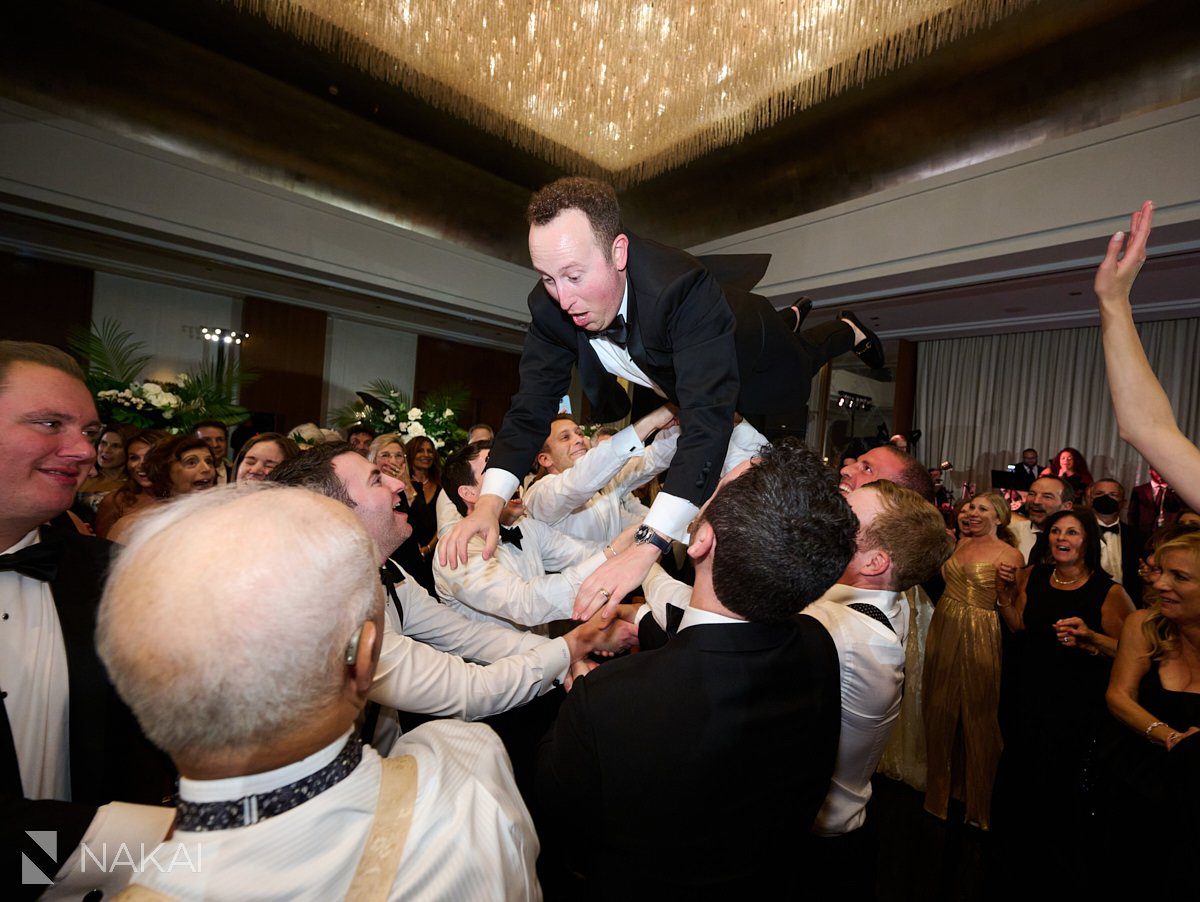 chicago ritz carlton wedding photos reception groom fun