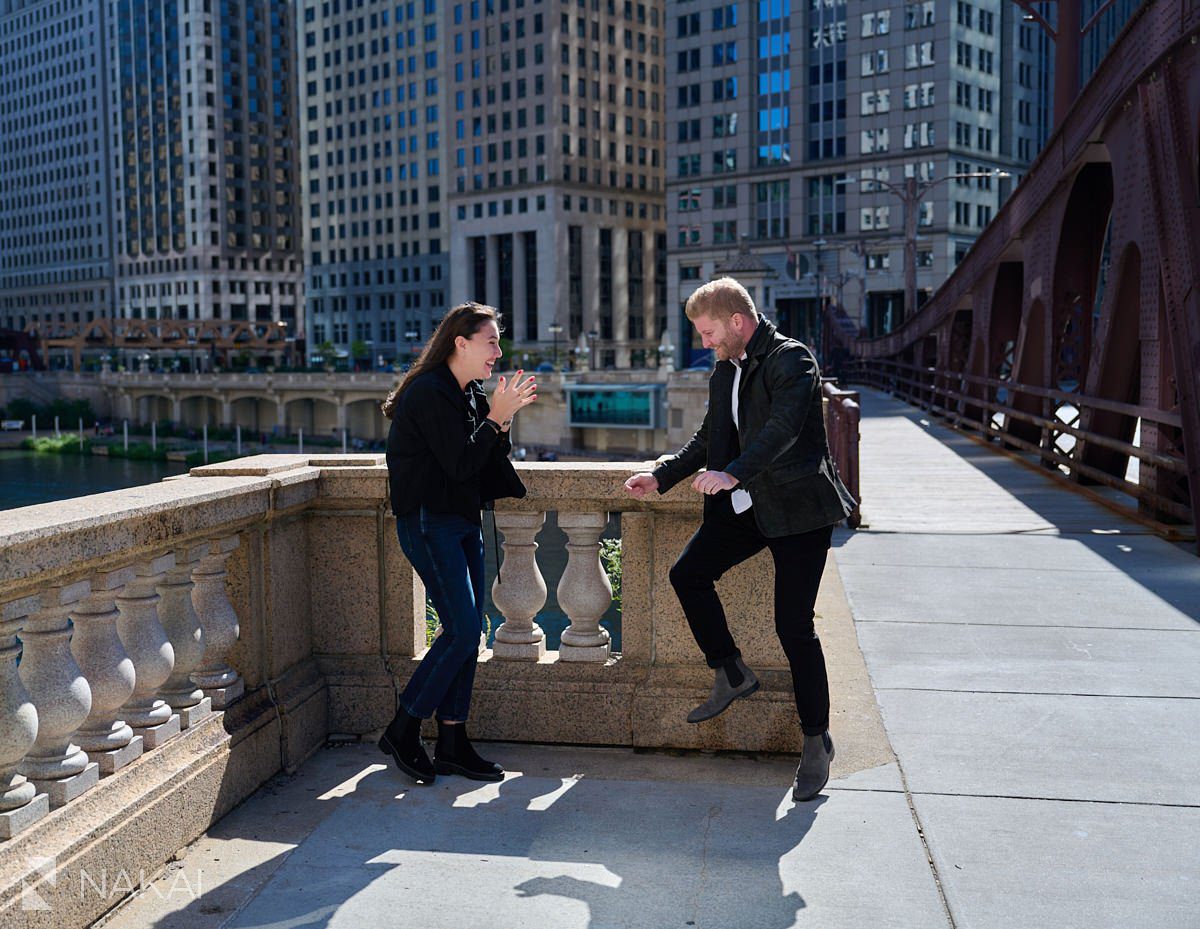 chicago proposal ideas photographer riverwalk