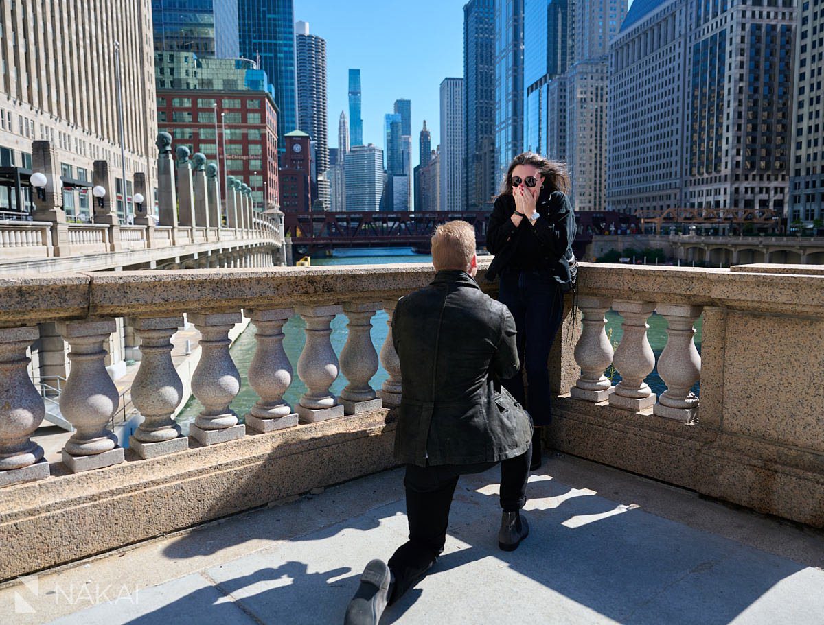 chicago proposal ideas photos riverwalk