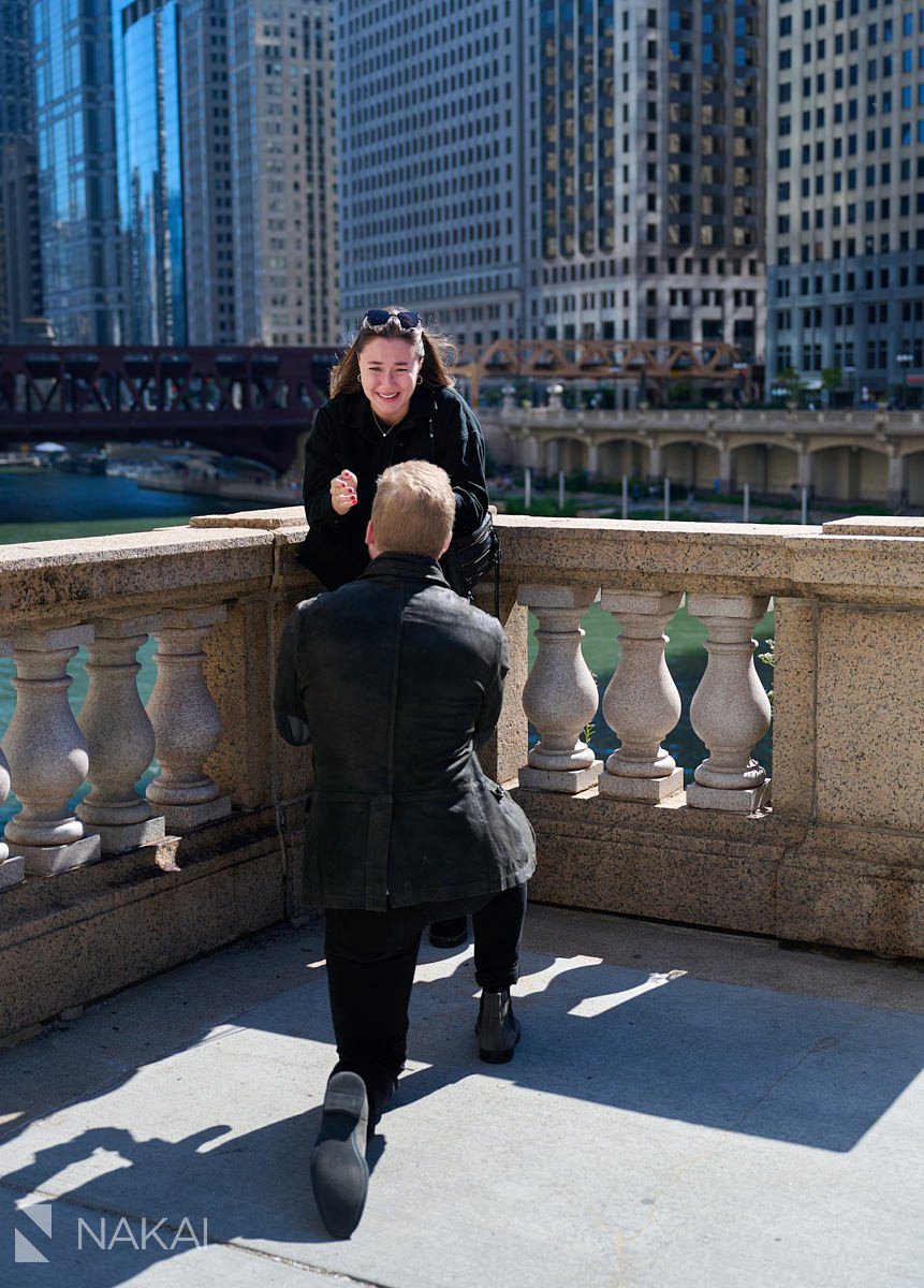 chicago proposal ideas photos riverwalk
