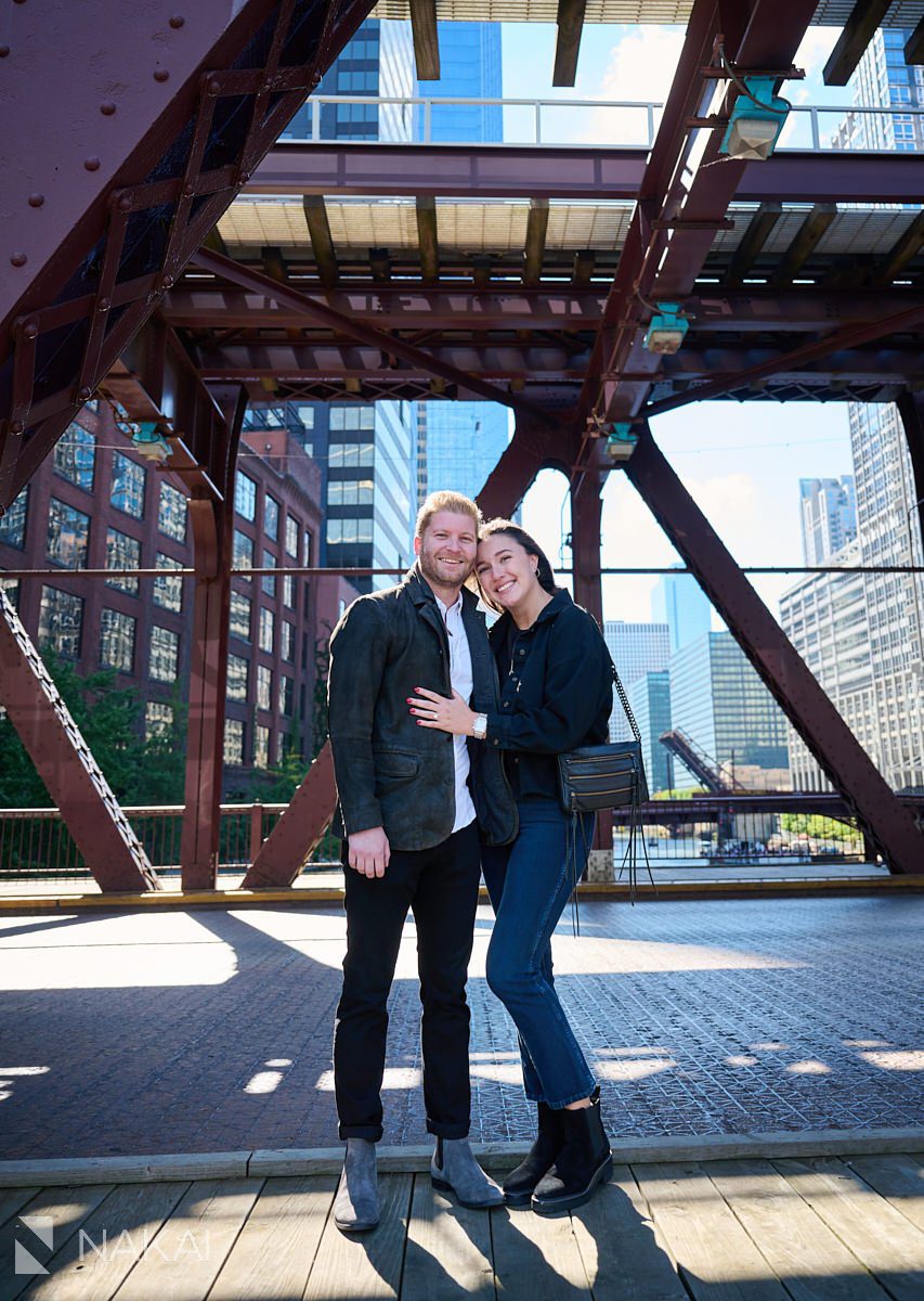 surprise chicago proposal ideas photos riverwalk
