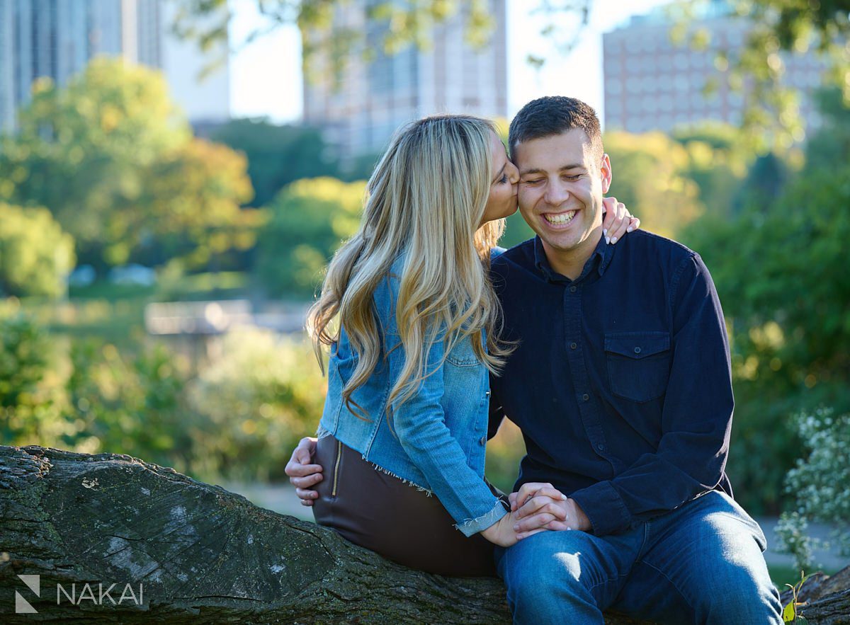 Lincoln park engagement photography nature