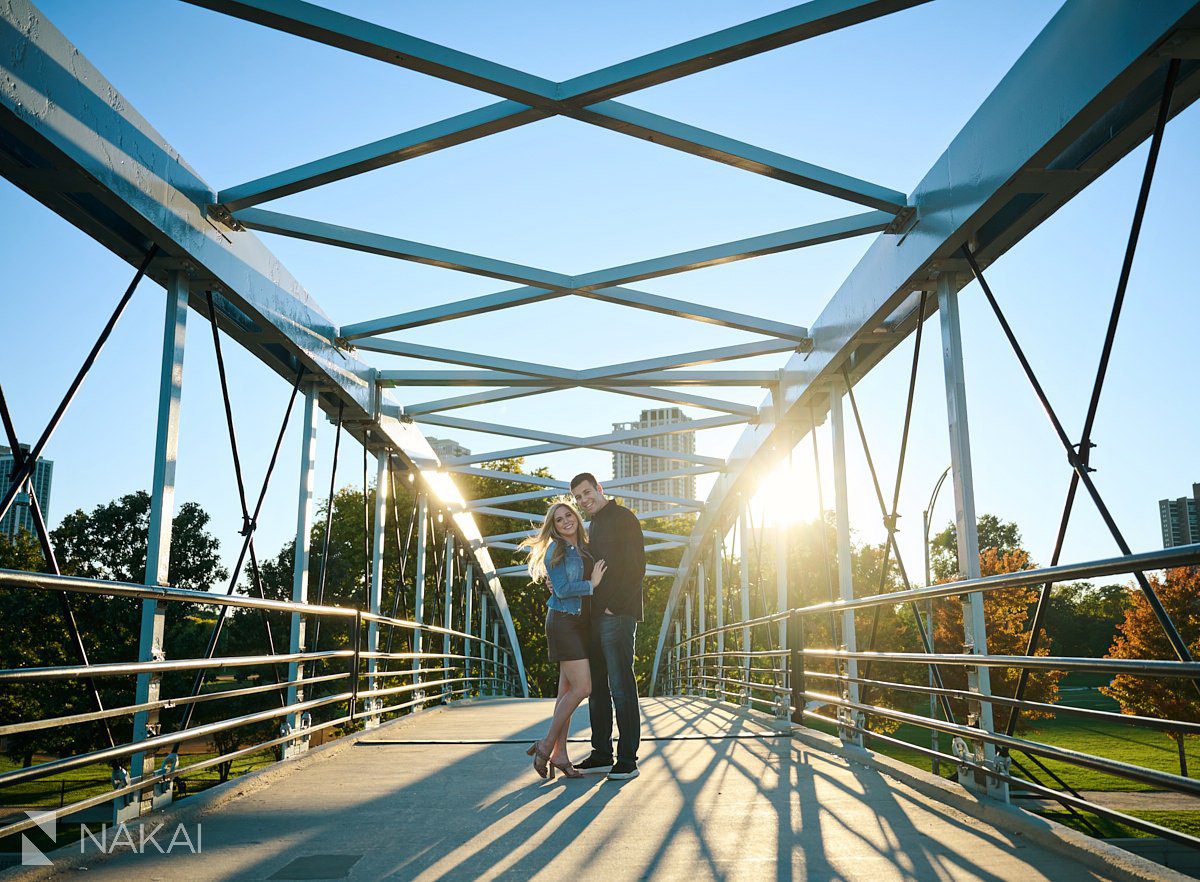 Lincoln park engagement photography sunshine