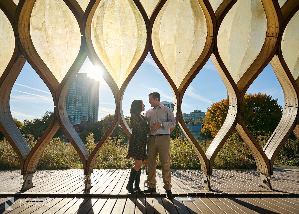 Lincoln park engagement session photos honeycomb gateway chicago