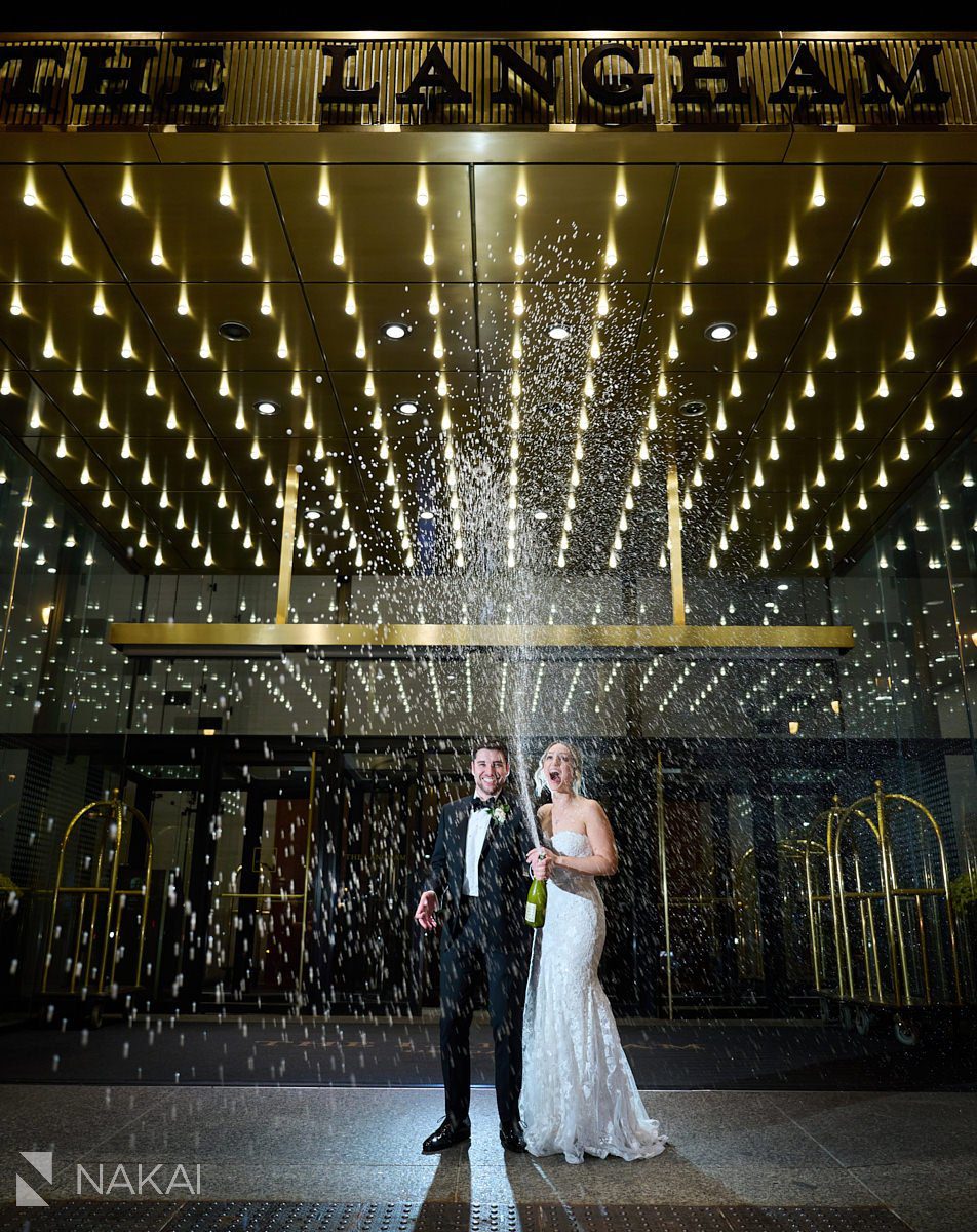 langham chicago wedding photography marquee bride groom