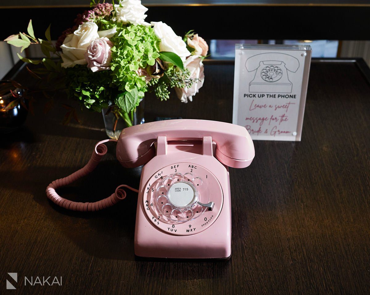 langham chicago wedding photography escort card table