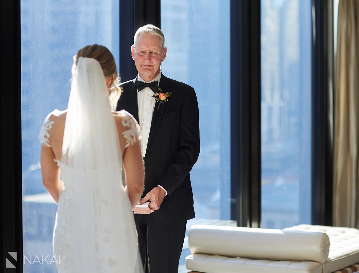 langham chicago wedding photography father of bride