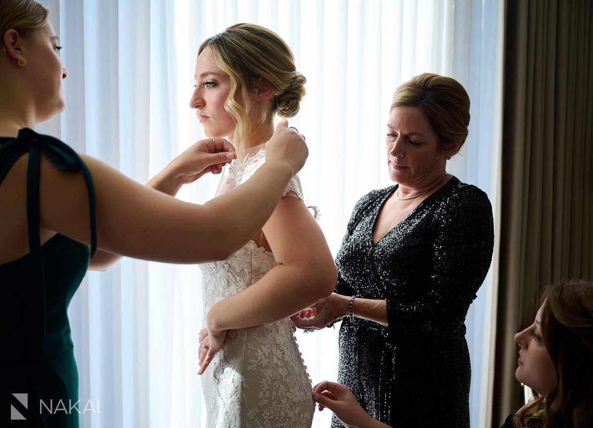 langham chicago wedding photography bride getting ready
