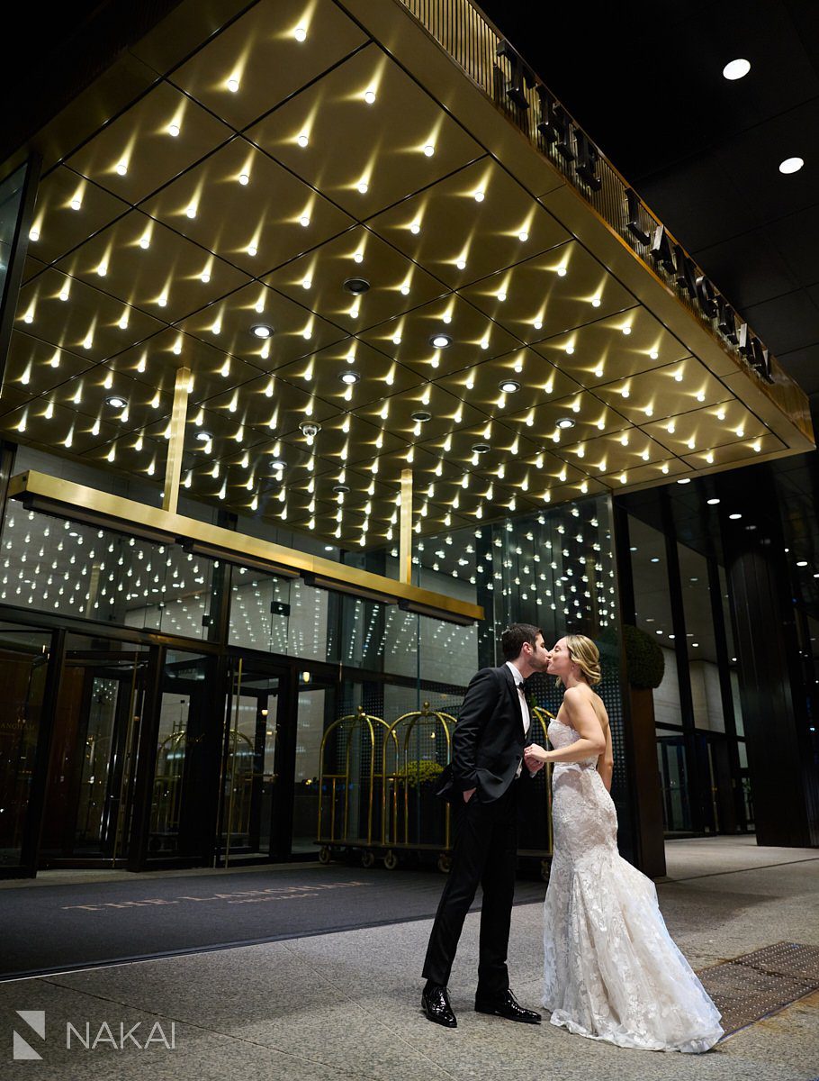 langham chicago wedding photography marquee at night