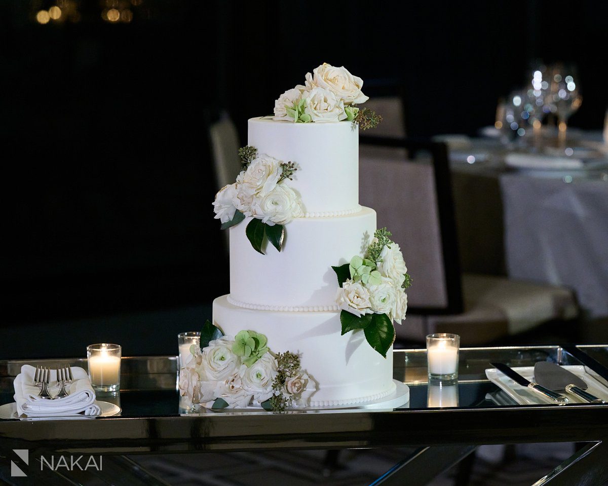 langham chicago wedding photography reception details cake
