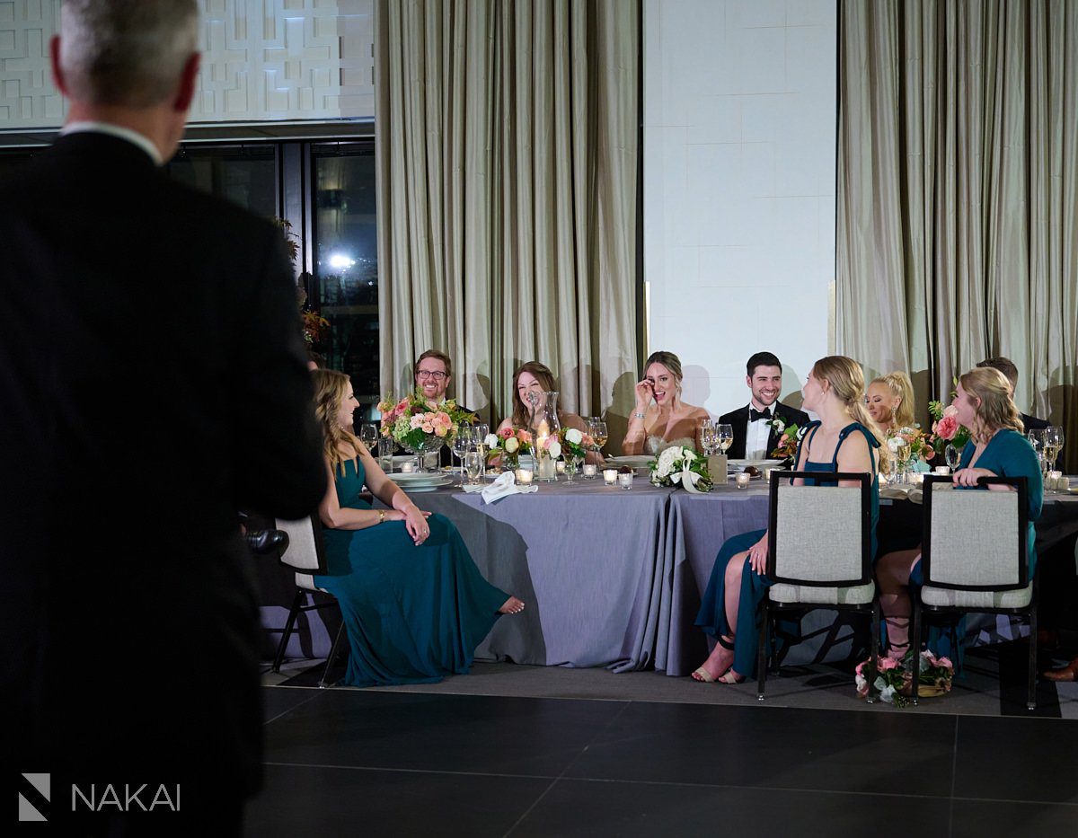 langham chicago wedding photography reception toasts