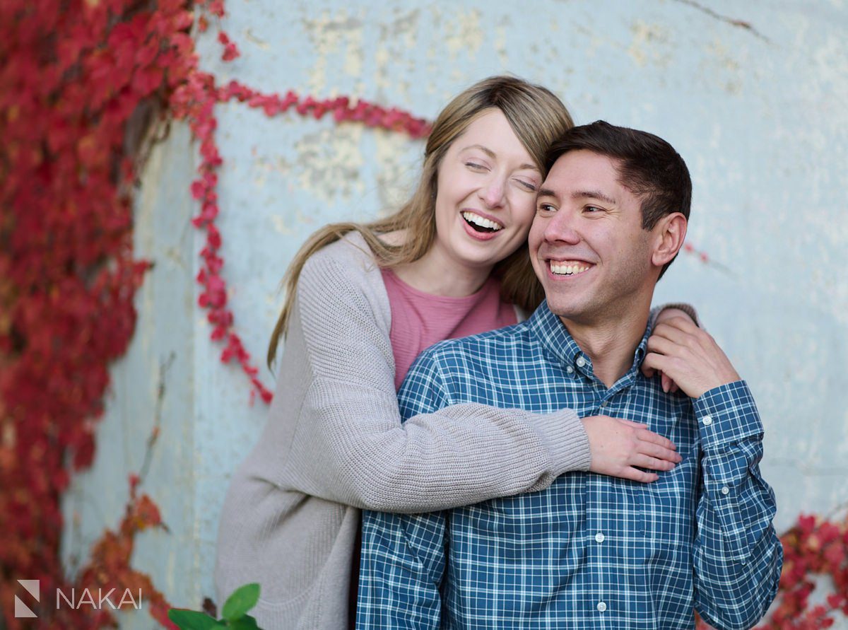 chicago fall engagement photos Lincoln Park south pond cute fun