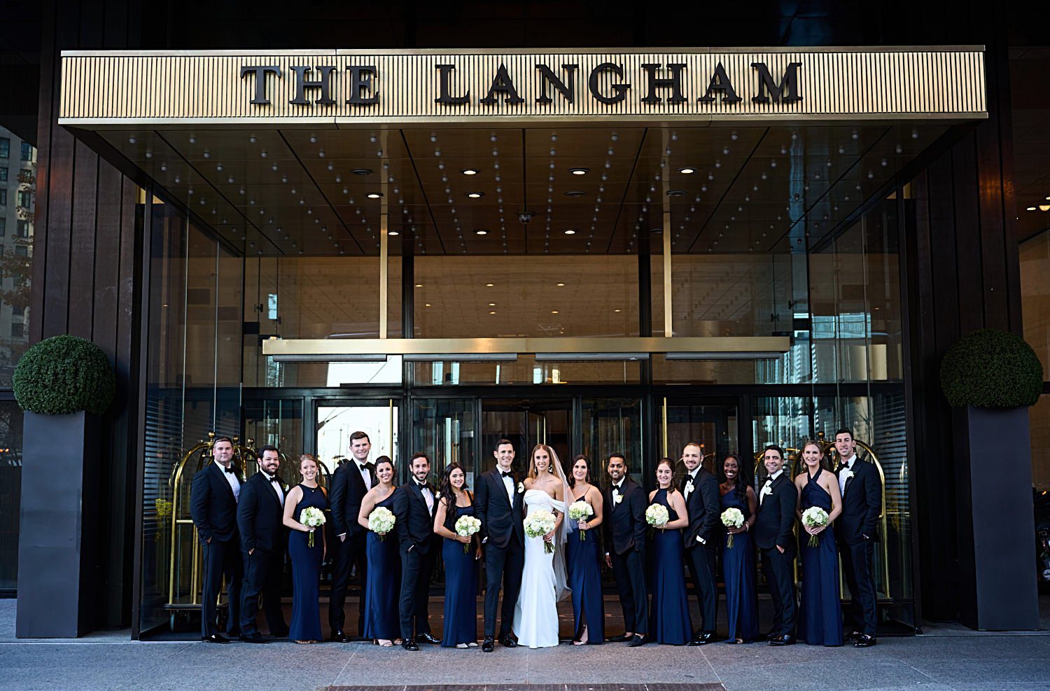 chicago langham wedding photography sign marquee