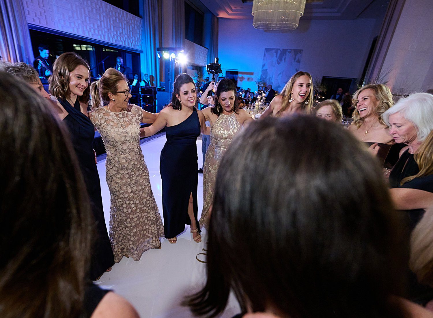 chicago langham wedding photography reception moms dance