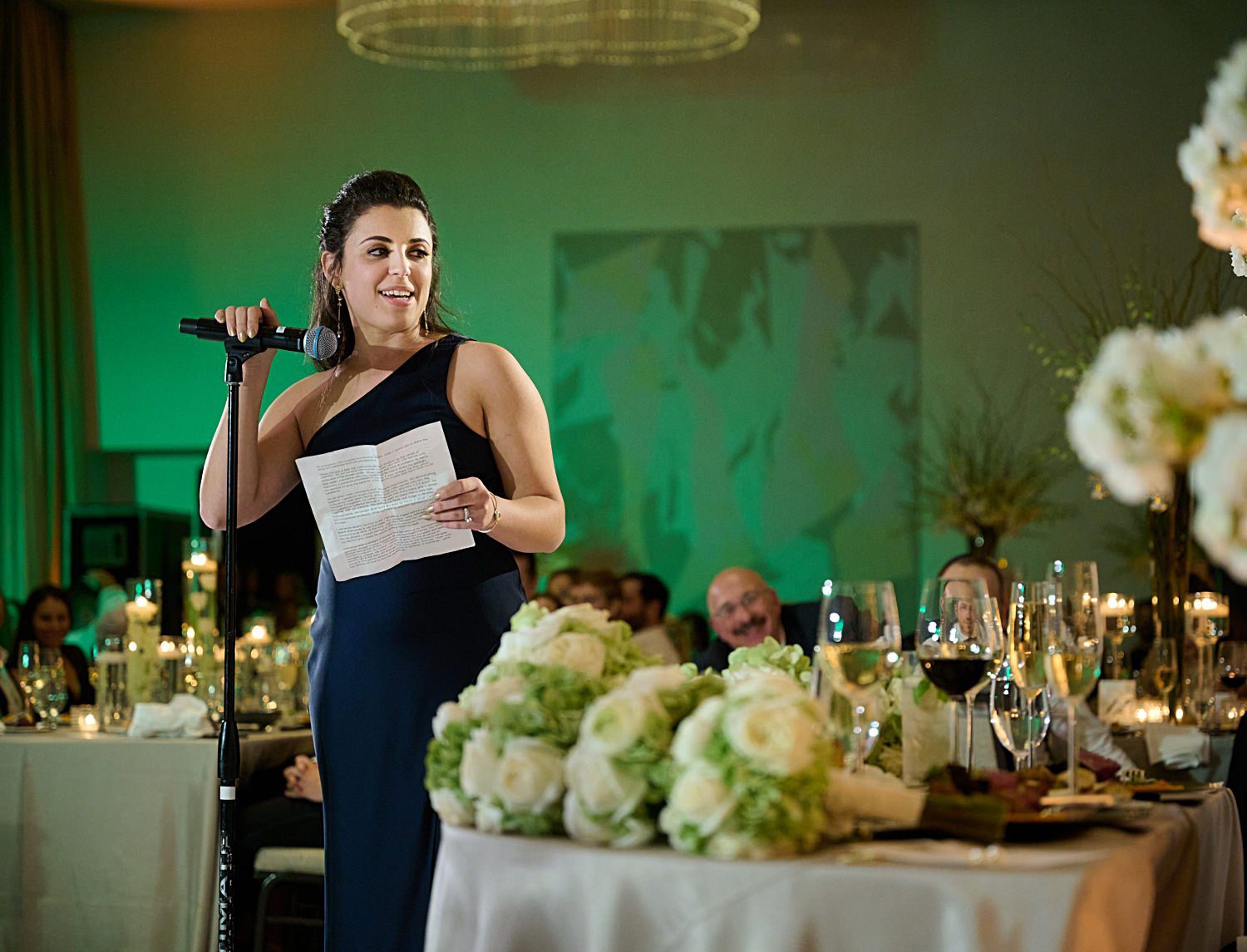 chicago langham wedding photography reception toasts