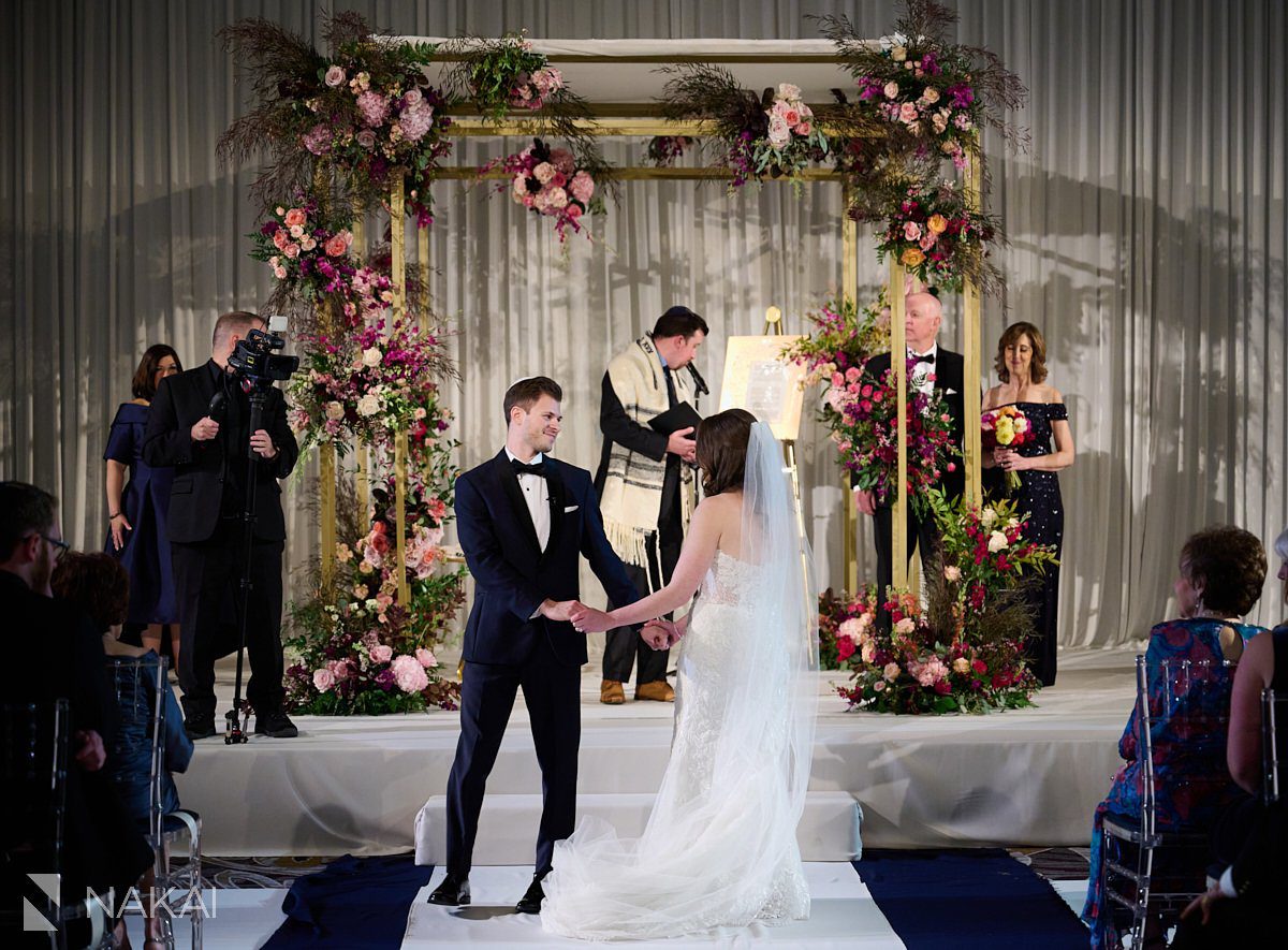 chicago intercontinental wedding photos ceremony ballroom