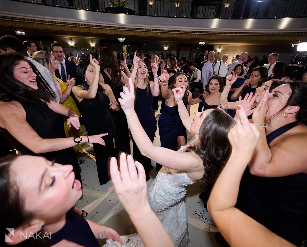 chicago intercontinental wedding photos reception dancing